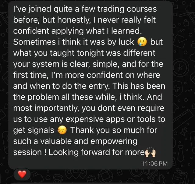 Message from a Kyzen member in the private channel